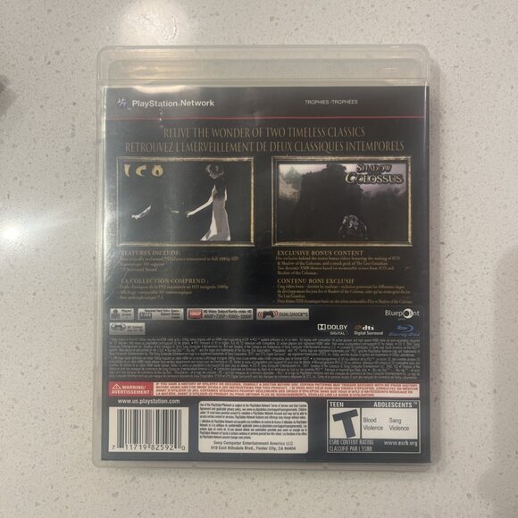 ICO and Shadow of the Colossus: The Collection (PlayStation 3, 2011) - Complete - Picture 2 of 4